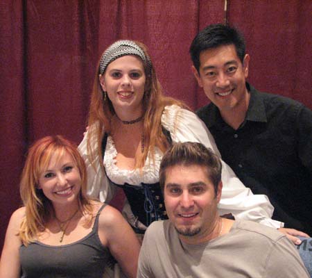 Jenny with Grant Imahara Kari Byron and Tory Belleci of the Mythbusters 